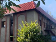 У центрі Нововолинська вкотре горіло приміщення колишнього банку У центрі Нововолинська вкотре горіло приміщення колишнього банку