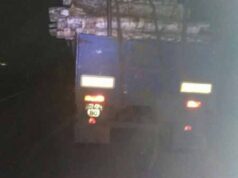 Із навантаженого камазу, що прямував на “Кроноспан”, вилетіли колоди прямо під колеса іномарки Із навантаженого камазу