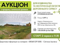 Біля 4Х4 шляхом аукціону продається земельна ділянка Біля 4Х4 шляхом аукціону продається земельна ділянка