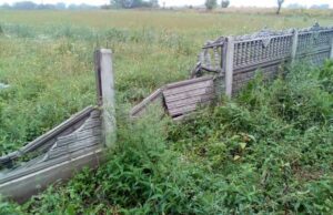 Нововолинець відновить огорожу кладовища, яку “зніс” автівкою Нововолинець відновить огорожу кладовища