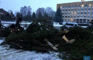 У Нововолинську обвалилася новорічна ялинка У Нововолинську обвалилася новорічна ялинка