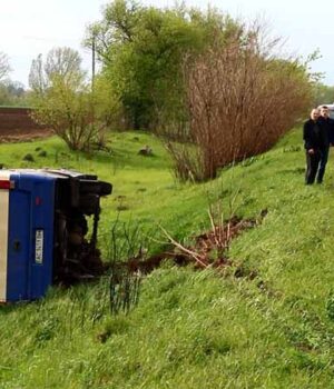 ДТП поблизу Нововолинська: рейсовий автобус злетів з дороги в районі 9-ї шахти!