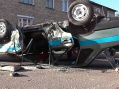 ДТП на перехресті вулиць Кобзаря та Миру: від удару перевернулось авто з охоронцями фірми «Арсенал» ДТП на перехресті вулиць Кобзаря та Миру: від удару перевернулось авто з охоронцями фірми «Арсенал»