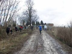 Мешканці Жовтневого прибрали дорогу до кладовища та висадили 20 беріз Мешканці Жовтневого прибрали дорогу до кладовища та висадили 20 беріз