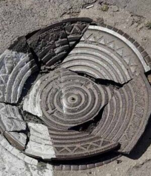 image00001 У Нововолинську розтрощили відремонтований нещодавно люк