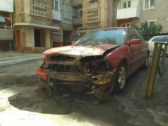 Руслану Влодарчику спалили авто (Фото, відео) Руслану Влодарчику спалили авто (Фото