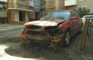 Руслану Влодарчику спалили авто (Фото, відео) Руслану Влодарчику спалили авто (Фото