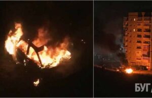 На 5-му мікрорайоні згоріло авто На 5-му мікрорайоні згоріло авто