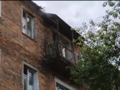 Пожежа на пр. Перемоги: нетверезий чоловік мало не вчадів у квартирі Пожежа на пр. Перемоги: нетверезий чоловік мало не вчадів у квартирі