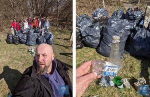 Небайдужі мешканці прибрали територію неподалік стадіону школи №7 Небайдужі мешканці прибрали територію неподалік стадіону школи №7