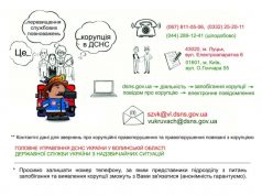 Працюють телефони довіри ГУ ДСНС України у Волинській області