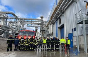 Стався витік та загорання мастила з преса OSB-плити