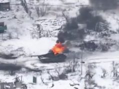 Волинські тероборонівці підпалили ворожий танк за допомогою дрона. ВIДЕО Волинські-тероборонівці-підпалили-ворожий-танк-за-допомогою-дрона.-ВiДЕО