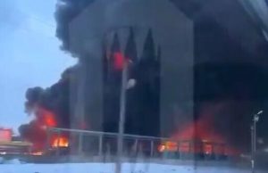 У російському місті Клинці на Брянщині горить нафтобаза. ВIДЕО У-російському-місті-Клинці-на-Брянщині-горить-нафтобаза.-ВiДЕО