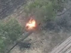 Дрон-камікадзе влучає у ворожий великокаліберний міномет. ВIДЕО Дрон-камікадзе-влучає-у-ворожий-великокаліберний-міномет.-ВiДЕО