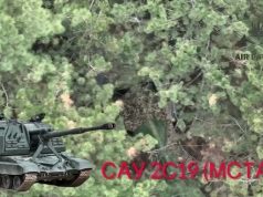 На околицях Нової Каховки наші бійці знищили російську САУ “Мста-С”. ВIДЕО На-околицях-Нової-Каховки-наші-бійці-знищили-російську-САУ-“Мста-С”.-ВiДЕО