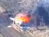 Ворожий автомобіль горить після атаки дрона “Дикі Шершні”. ВIДЕО Ворожий-автомобіль-горить-після-атаки-дрона-“Дикі-Шершні”.-ВiДЕО