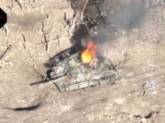 Сили оборони спалили ворожий танк з “мангалом”. ВIДЕО Сили-оборони-спалили-ворожий-танк-з-“мангалом”.-ВiДЕО