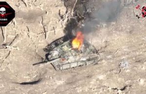 Сили оборони спалили ворожий танк з “мангалом”. ВIДЕО Сили-оборони-спалили-ворожий-танк-з-“мангалом”.-ВiДЕО