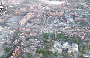 Знищений російськими обстрілами Вовчанськ на Харківщині. ВIДЕО Знищений-російськими-обстрілами-Вовчанськ-на-Харківщині.-ВiДЕО