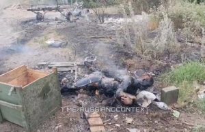 Тіло окупанта вщент згоріло від атаки наших захисників. ВIДЕО Тіло-окупанта-вщент-згоріло-від-атаки-наших-захисників.-ВiДЕО