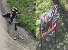 Тіло ліквідованого окупанта лежить на узбіччі поблизу рекламного плаката армії РФ. ВIДЕО Тіло-ліквідованого-окупанта-лежить-на-узбіччі-поблизу-рекламного-плаката-армії-РФ.-ВiДЕО
