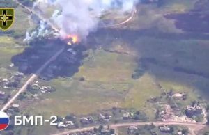 Воїни 28 ОМБр знищили САУ, РСЗВ БМ-21 “Град”, БМП-2 російських загарбників. ВIДЕО Воїни-28-ОМБр-знищили-САУ,-РСЗВ-БМ-21-“Град”,-БМП-2-російських-загарбників.-ВiДЕО