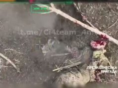 Окупант втратив голову після скиду із українського дрона. ВIДЕО 18+ Окупант-втратив-голову-після-скиду-із-українського-дрона.-ВiДЕО-18+
