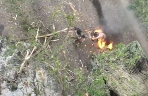 Охоплений вогнем окупант знімає із себе одяг і конає голим серед поля. ВIДЕО 18+ Охоплений-вогнем-окупант-знімає-із-себе-одяг-і-конає-голим-серед-поля.-ВiДЕО-18+