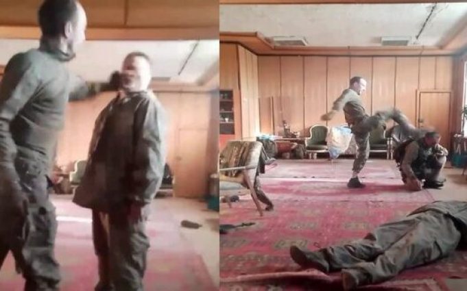 Російський командир лупцює своїх підлеглих: “У#бки! Вставай! Х#ли ты вывалилось! Х#й бычий ты!”. ВIДЕО Російський-командир-лупцює-своїх-підлеглих:-“У#бки!-Вставай!-Х#ли-ты-вывалилось!-Х#й-бычий-ты!”.-ВiДЕО