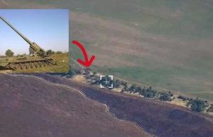 Українські захисники виявили та знищили російську САУ “Піон”. ВIДЕО Українські-захисники-виявили-та-знищили-російську-САУ-“Піон”.-ВiДЕО