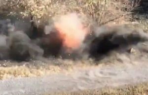 Окупант зник після влучання дрона-камікадзе. ВIДЕО Окупант-зник-після-влучання-дрона-камікадзе.-ВiДЕО