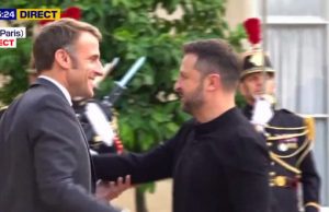 Зеленський прибув до Франції, де зустрівся із Макроном. ВIДЕО Зеленський-прибув-до-Франції,-де-зустрівся-із-Макроном.-ВiДЕО