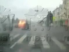 В окупованому Луганську вибухнув автомобіль із російським офіцером. ВIДЕО В-окупованому-Луганську-вибухнув-автомобіль-із-російським-офіцером.-ВiДЕО