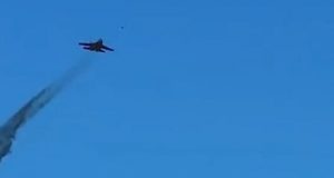 Пуск американської ракети AGM-88 HARM по позиціям окупантів. ВIДЕО Пуск-американської-ракети-agm-88-harm-по-позиціям-окупантів.-ВiДЕО