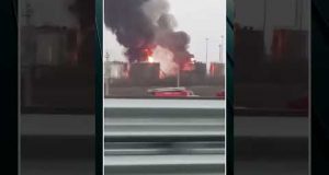 Горить нафтобаза в Ростові (ВІДЕО) Горить нафтобаза в Ростові (ВІДЕО)