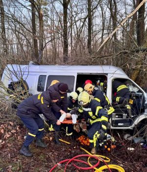 У-Луцькому-районі-мікроавтобус-злетів-у-кювет,-водій-загинув