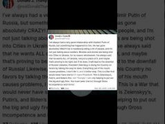 Трамп назвав путіна БОЖЕВІЛЬНИМ (ВІДЕО) Трамп назвав путіна БОЖЕВІЛЬНИМ (ВІДЕО)