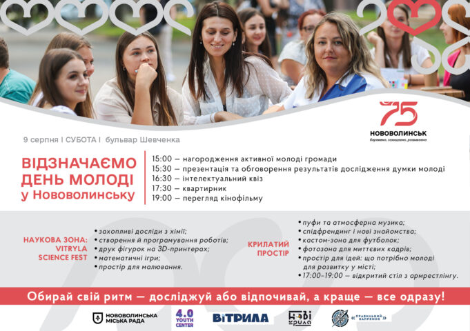 У суботу в Нововолинську відзначаємо День молоді У-суботу-в-Нововолинську-відзначаємо-День-молоді