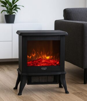 Електричний камін Adler AD 7754 Електричний камін Adler AD 7754: Тепло та магія 3D-полум'я для вашого дому