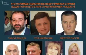 Операція «Мідас»: оприлюднили список підозрюваних Операція «Мідас»: оприлюднили список підозрюваних