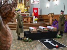 На Львівщині перепоховали тіла загиблих воїнів Війська Польського На-Львівщині-перепоховали-тіла-загиблих-воїнів-Війська-Польського