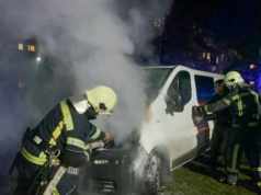 У Нововолинську горів мікроавтобус У-Нововолинську-горів-мікроавтобус