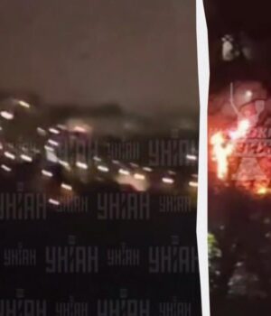 Росія-завдає-комбінованого-удару-по-Києву:-“Шахед”-влучив-у-багатоповерхівку