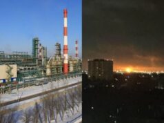 Після атаки дронів у Росії палає один з найбільших НПЗ Після-атаки-дронів-у-Росії-палає-один-з-найбільших-НПЗ