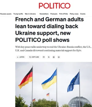 У Франції та Німеччині зменшується підтримка допомоги Україні — Politico