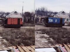 Не тільки мангали: окупанти взяли морські контейнери у спробі захистити танки від дронів Не-тільки-мангали:-окупанти-взяли-морські-контейнери-у-спробі-захистити-танки-від-дронів