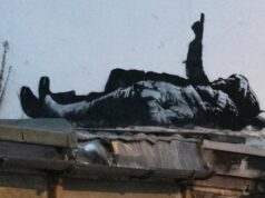 Бенксі створив у Лондоні мурал до Різдва Бенксі-створив-у-Лондоні-мурал-до-Різдва