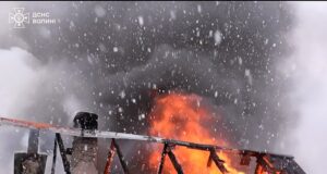 У селі біля Луцька горів дерев’яний будинок У-селі-біля-Луцька-горів-дерев’яний-будинок