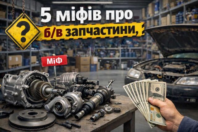 5 головних міфів про б/в запчастини з Європи, через які ви переплачуєте 5 міфів про б/в запчастини, які коштують вам зайвих грошей